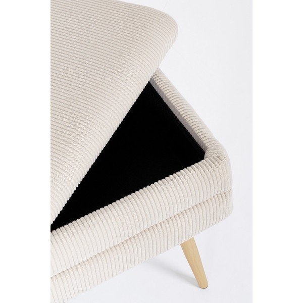 Bílá polstrovaná lavice Olga – Bizzotto-image-1