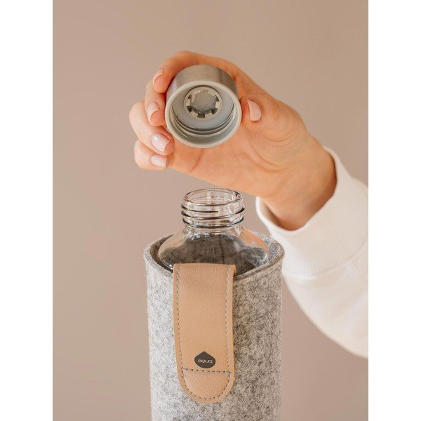 Láhev z borosilikátového skla s plstěným obalem Equa Mismatch Sand Sky, 750 ml-image-1