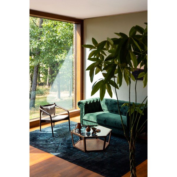 Konferenční stolek se skleněnou deskou v tmavě přírodní barvě 80x92,5 cm Sita – Dutchbone-image-3