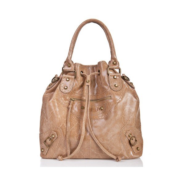 Kožená kabelka Risaga, taupe-image-2
