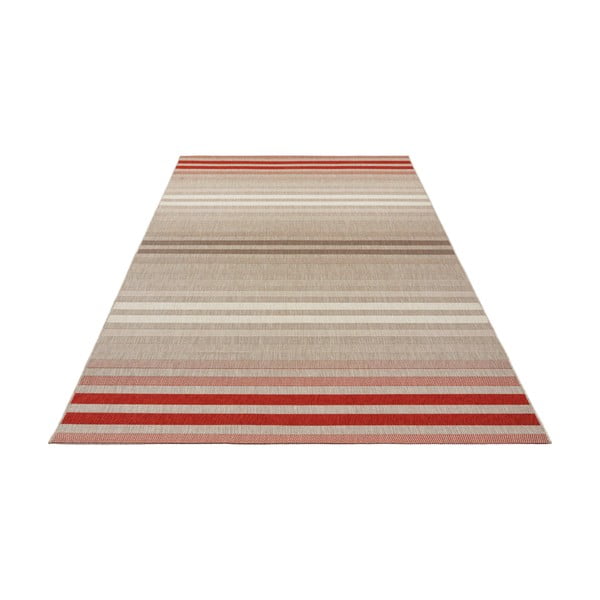 Červeno-krémový venkovní koberec NORTHRUGS Paros, 160 x 230 cm-image-1