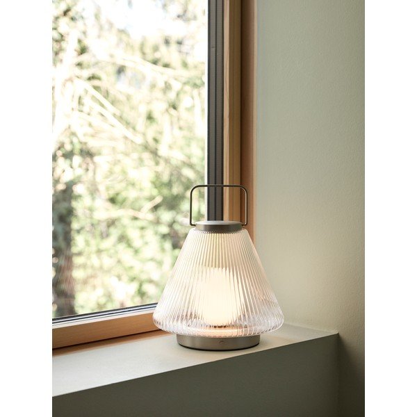 Skleněná LED stolní lampa ø24x28 cm Tou – Hübsch-image-2