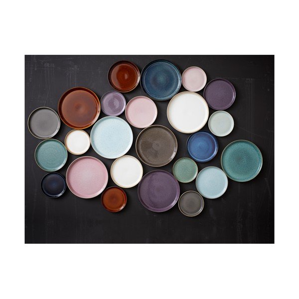 Černý/modrý talíř z kameniny ø 27 cm Gastro Dark Blue/Black – Bitz-image-3