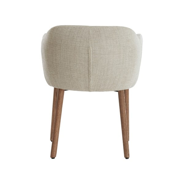 Béžová čalouněná jídelní křesla v sadě 2 ks s područkami Blaine – Light & Living-image-4