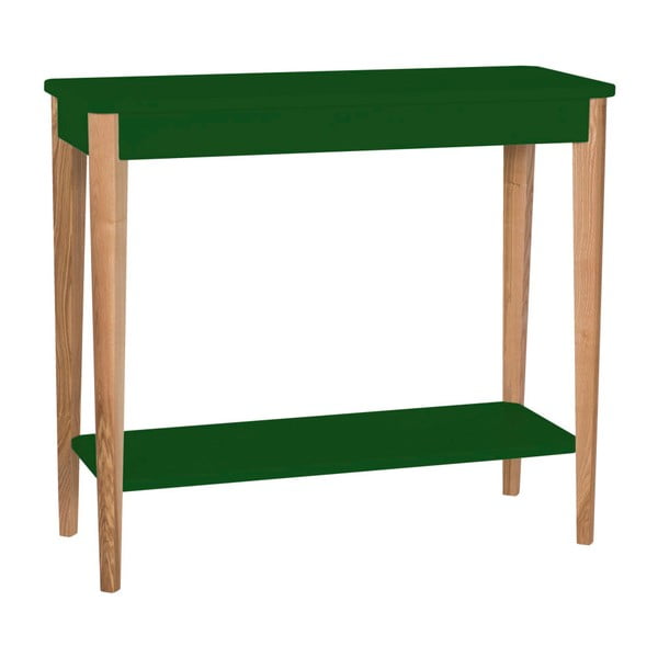 Tmavě zelený konzolový stolek Ragaba Ashme, šířka 85 cm