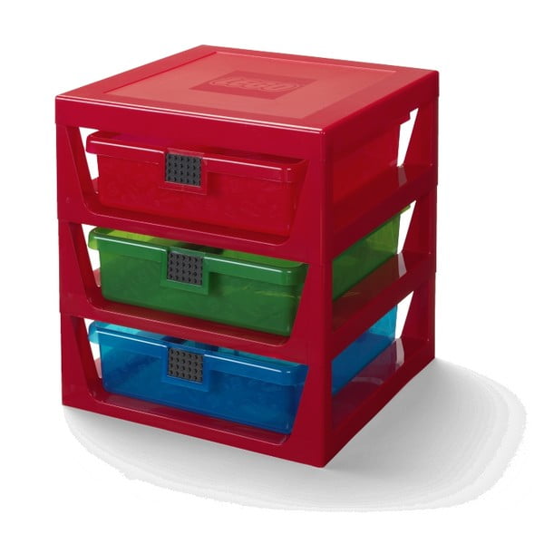 Červený organizér se 3 zásuvkami LEGO® Storage-image-2