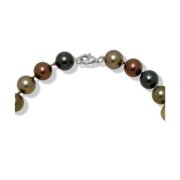 Zelenohnědý náhrdelník Mara de Vida Perldor, délka 45 cm-image-1