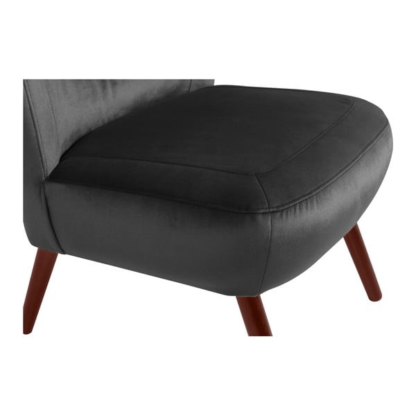 Antracitové křeslo Max Winzer Sari Velvet-image-3