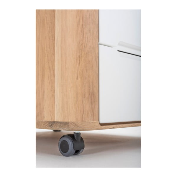 Zásuvkový díl s konstrukcí z masivního dubového dřeva Gazzda Ena-image-3