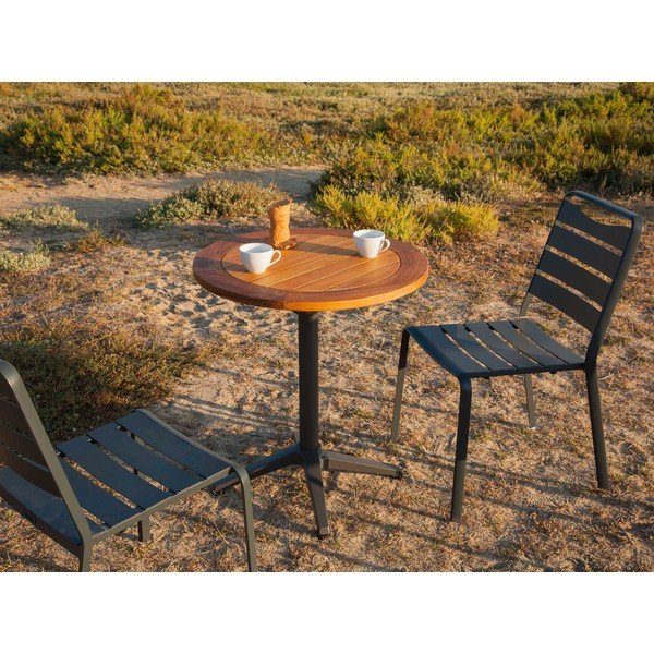 Hliníkový kulatý zahradní jídelní stůl ø 68 cm Spring – Ezeis-image-1