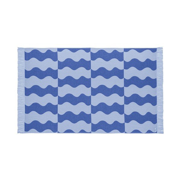 Modrá bavlněná plážová osuška 100x160 cm Nugo – noo.ma