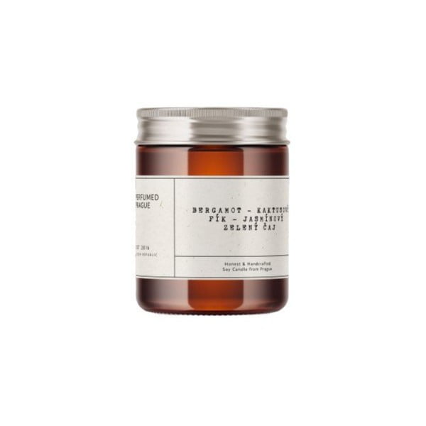 Vonná sojová svíčka doba hoření 40 h #46 Bergamot, Jasmine, Opuncia – Perfumed Prague-image-3