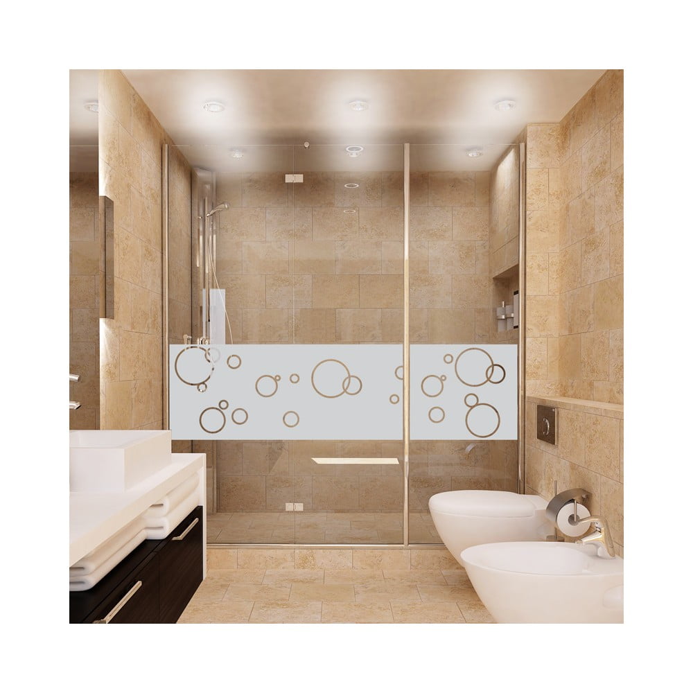 Voděodolná samolepka do sprchy Ambiance Bubbles, 200 x 55 cm