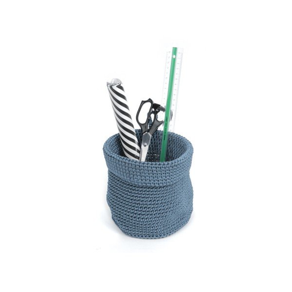Sada 3 modrých košíků na květiny PT Living Weave-image-1