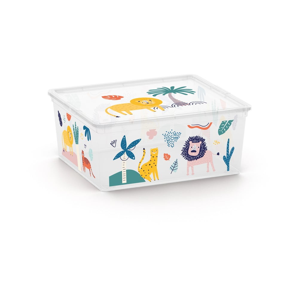 Bílý plastový dětský úložný box 40x34x17 cm C Box Style – KIS