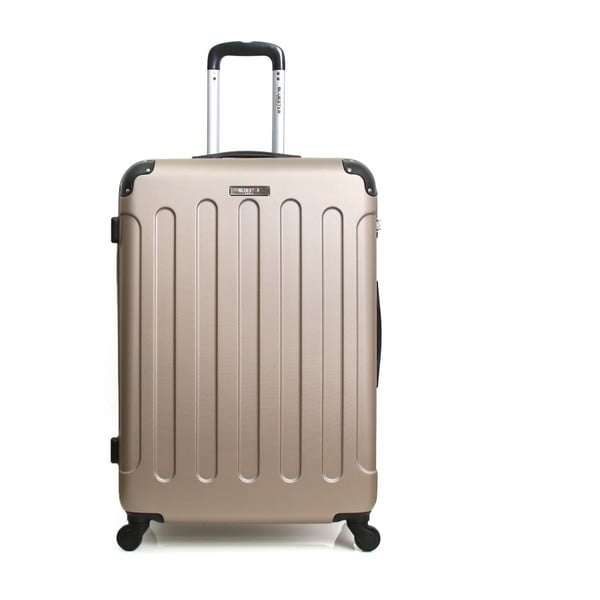 Cestovní kufr ve zlatobéžové barvě na kolečkách Bluestar, 32 l