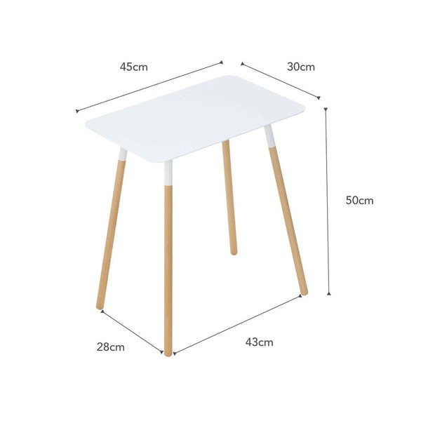 Kovový odkládací stolek 30x45 cm Plain – YAMAZAKI-image-3