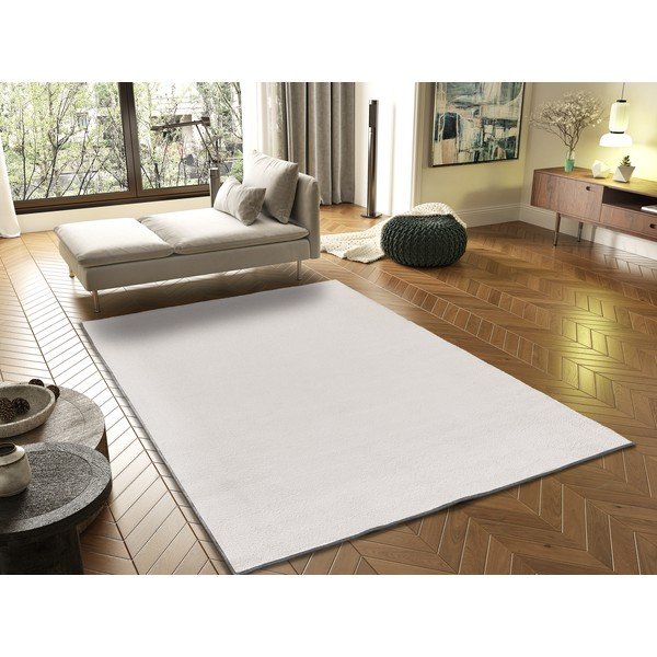 Krémový koberec z mikrovlákna 160x220 cm Coraline Liso – Universal-image-1