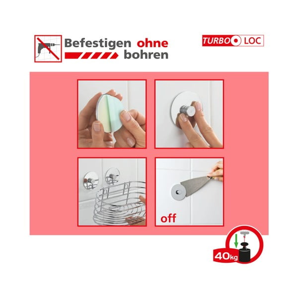 Samodržící polička Wenko Quadro-image-1