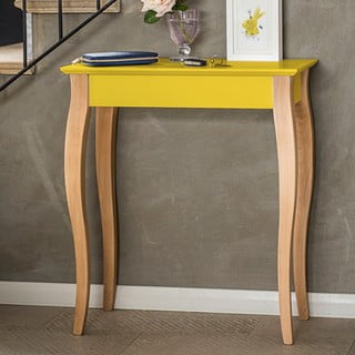 Růžový odkládací stolek Ragaba Console, délka 65 cm