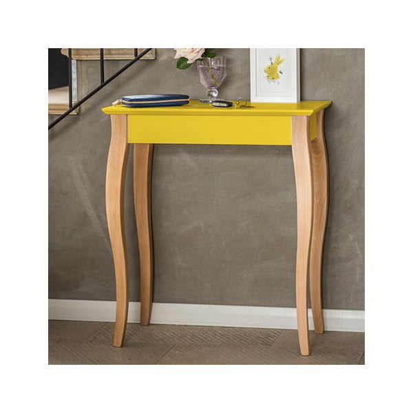 Růžový odkládací stolek Ragaba Console, délka 65 cm-image-1