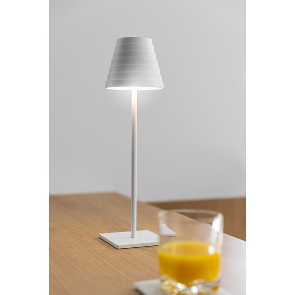 Bílá LED stolní lampa (výška 37 cm) Fizzi – GTV-image-1