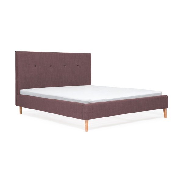 Fialová postel Vivonita Kent Linen, 200 x 140 cm-image-2