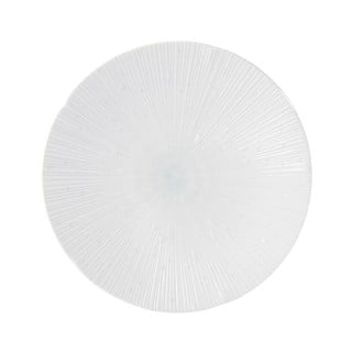 Světle modrý dezertní keramický talíř ø 13 cm ICE WHITE - MIJ