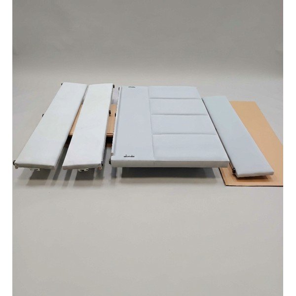 Světle šedá čalouněné dvoulůžková postel s úložným prostorem rošt součástí 180x200 cm Juniper - II.jakost – Mazzini Beds-image-2