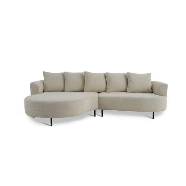 Béžová rohová pohovka (levý roh) Vitoria – Scandic