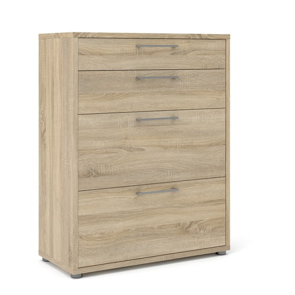 Modulární knihovna v dekoru dubu v přírodní barvě 89x113 cm Prima – Tvilum-image-4