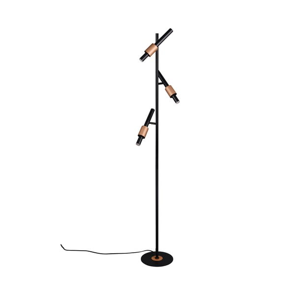 Černá/v bronzové barvě LED stojací lampa (výška 150 cm) Ikaris – Trio Select