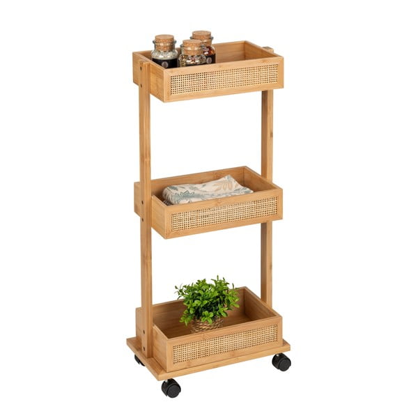 Bambusový koupelnový regál Wenko Allegre-image-4