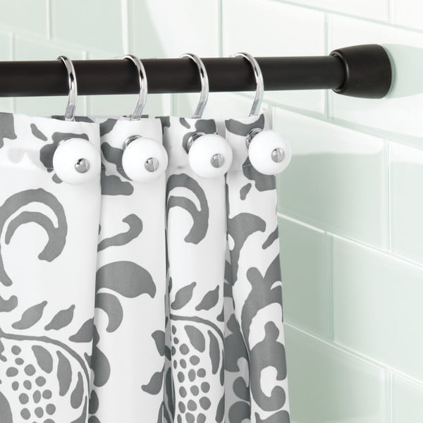 Černá tyč na sprchový závěs 66 - 107 cm Cameo S – iDesign-image-2