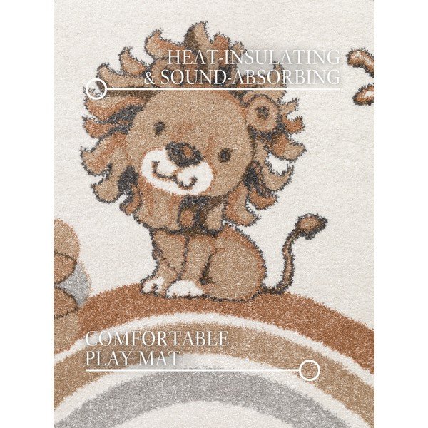 Krémový dětský koberec ø160 cm Roar like a Lion – Villeroy&Boch-image-2