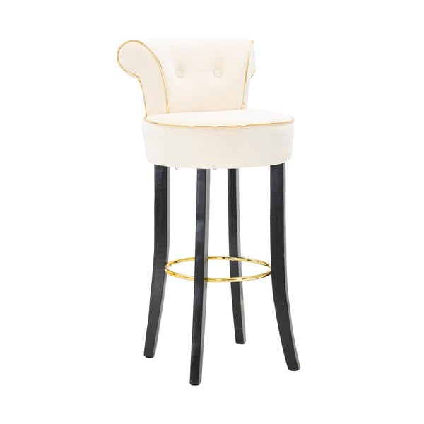 Krémová sametová barová židle 96 cm Luxy – Mauro Ferretti