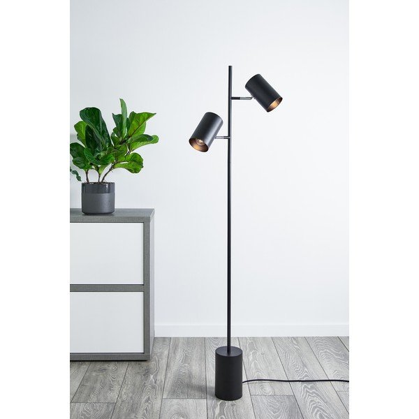 Černá stojací lampa Twin - Markslöjd-image-1