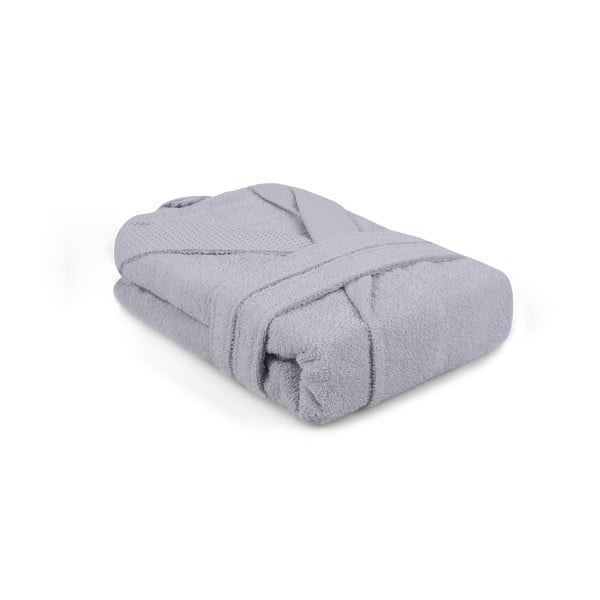 Šedý bavlněný župan velikost M Cappa – Foutastic-image-2