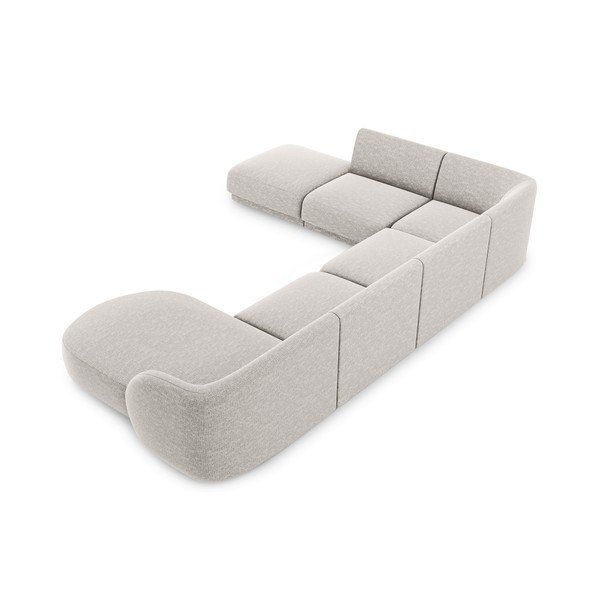 Světle šedá rohová pohovka (levý roh) Miley – Micadoni Home-image-4