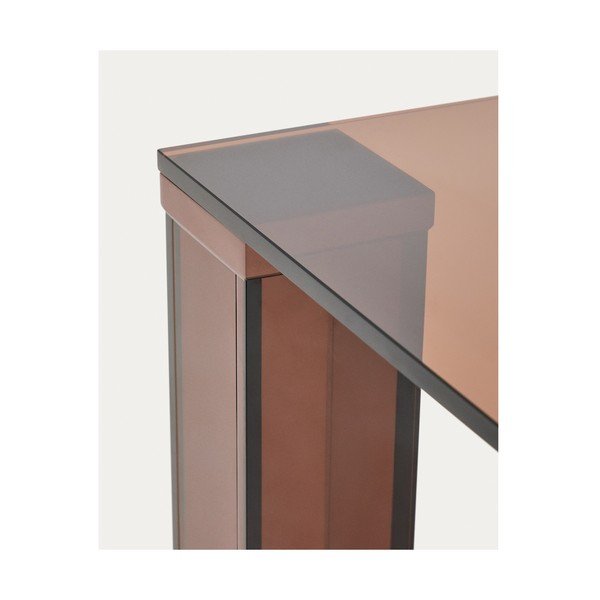 Skleněný jídelní stůl 100x200 cm Adularia – Kave Home-image-3