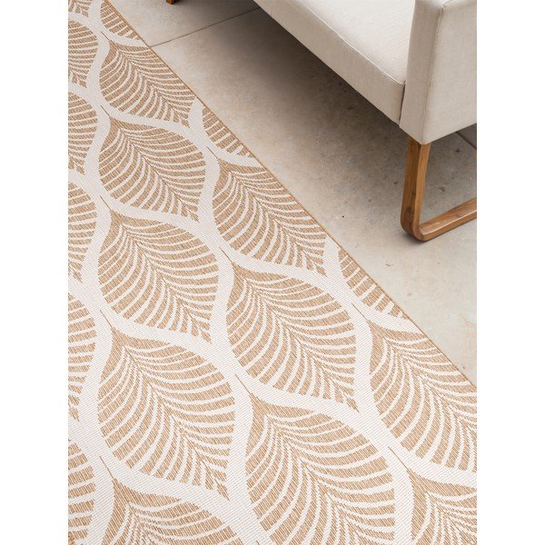 Vnitřní a venkovní běhoun v béžové a slonovinové barvě 80x250 cm Duet Liora – NORTHRUGS-image-4