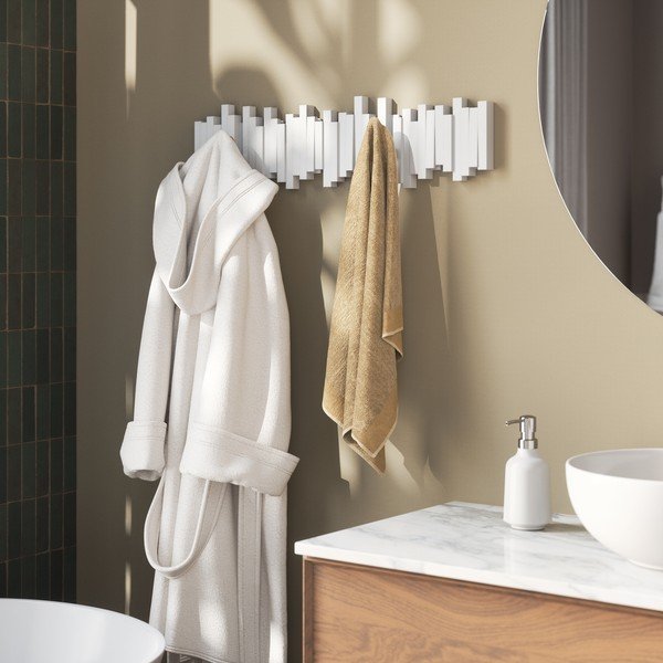 Bílý plastový nástěnný věšák 72 cm Sticks – Umbra-image-2