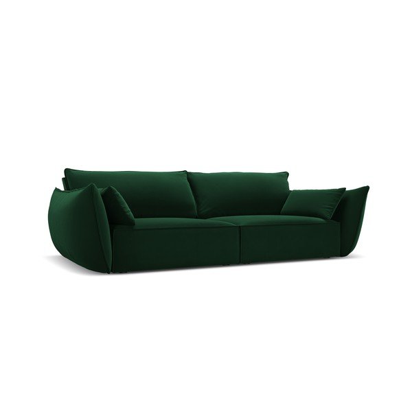 Tmavě zelená sametová pohovka 208 cm Vanda – Mazzini Sofas-image-2