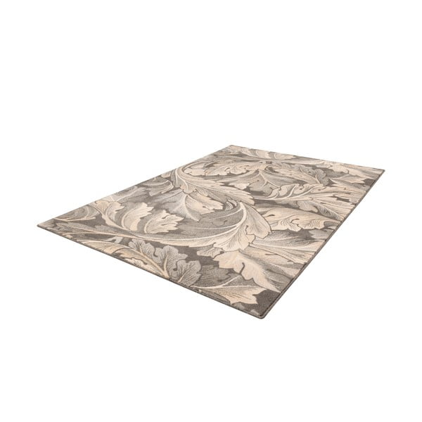 Šedo-béžový vlněný koberec 200x300 cm Thea anthracite – Agnella-image-4