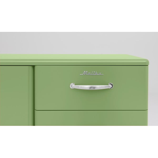 Zelená nízká komoda 98x92 cm Malibu - Tenzo-image-1