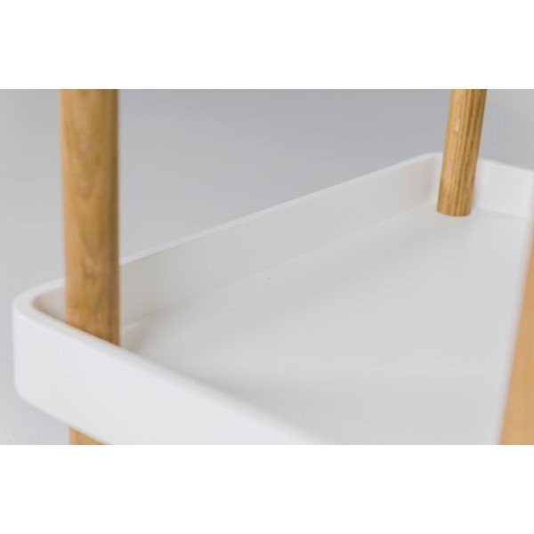 Bílý servírovací vozík na kolečkách Tenzo Wagon Oak-image-1
