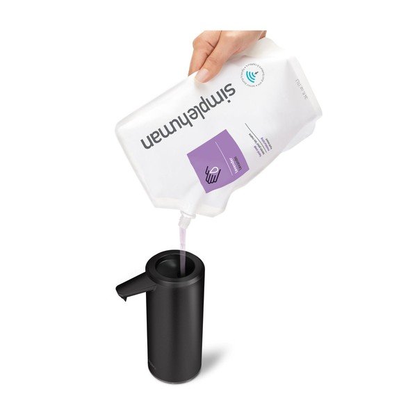 Matně černý bezdotykový ocelový dávkovač mýdla 266 ml – simplehuman-image-2