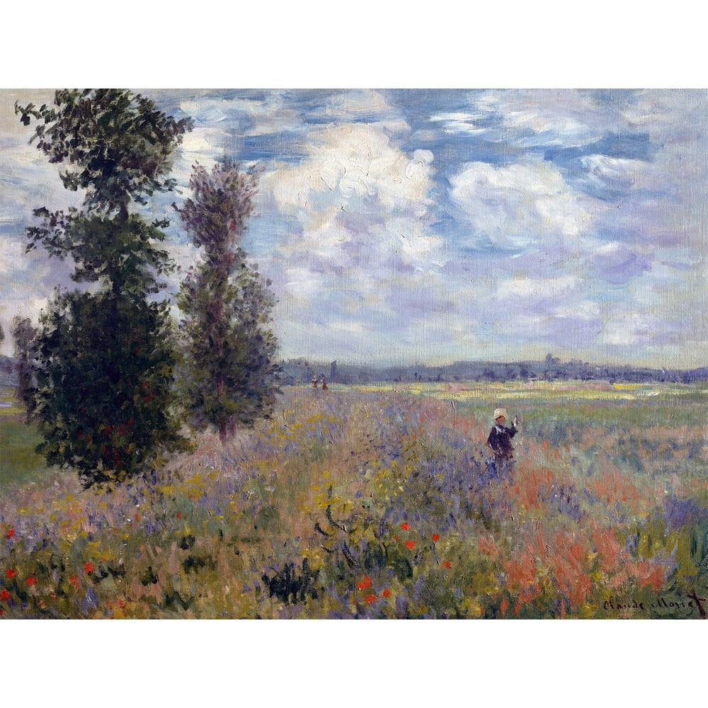 Reprodukce obrazu Claude Monet - Poppy Fields near Argenteuil, 40 x 30 cm