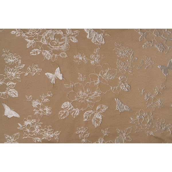 Béžový závěs 135x260 cm Lillies – Mendola Fabrics-image-4