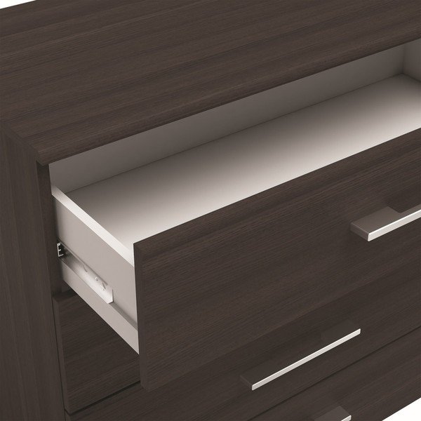 Tmavá  komoda v dekoru dubového dřeva New York -image-3